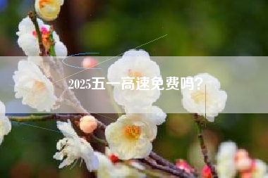 2025五一高速免费吗？