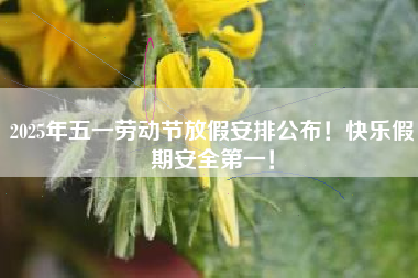 2025年五一劳动节放假安排公布！快乐假期安全第一！